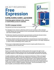 MLA Freedom to Read Legislative Flyer