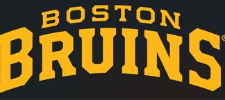 Bruins wordmark logo gold